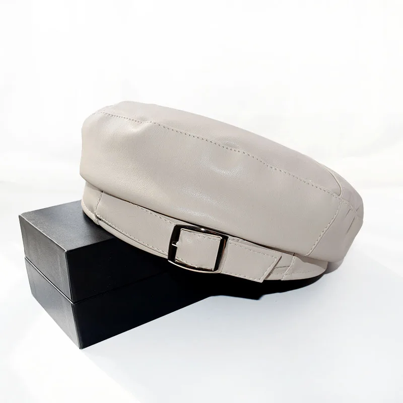 Leather Buckle Beret Hat Female Autumn and Winter England Pu Leather Painter Hat Korean Version of Wild Bud Pumpkin Hat
Leather Buckle Beret Hat Female Autumn and Winter England Pu Leather Painter Hat Korean Version of Wild Bud Pumpkin Hat