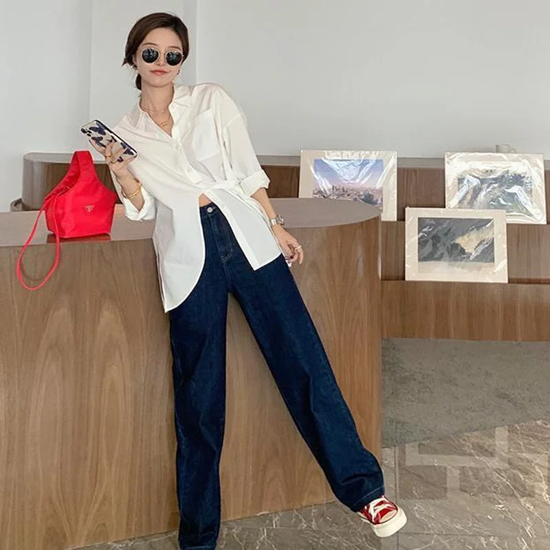 Shirts Women Split Solid Designer Fashionable Irregular Streetwear Slim Temperament Females Korean Style Ins Button Hot Selling
Shirts Women Split Solid Designer Fashionable Irregular Streetwear Slim Temperament Females Korean Style Ins Button Hot Selling