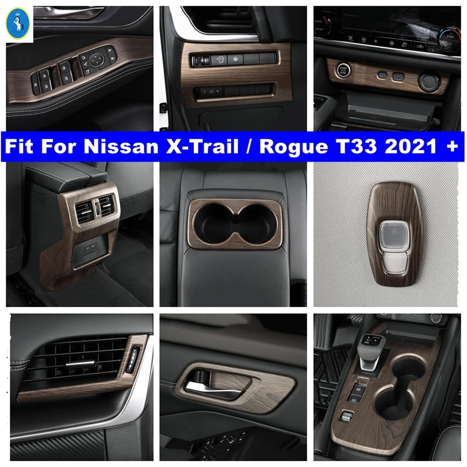 Wood Grain Look Interior Refit Kit Head Lamps / Door Bowl / Air AC Cover Trim For Nissan X-Trail X Trail / Rogue T33 2021 2022
Wood Grain Look Interior Refit Kit Head Lamps / Door Bowl / Air AC Cover Trim For Nissan X-Trail X Trail / Rogue T33 2021 2022