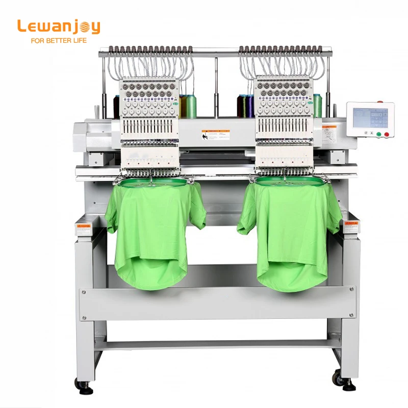 

High Quality Fast Speed Industrial Embroidery Machine 2 Heads Multifunctional 3 years Warranty Free Spare Parts