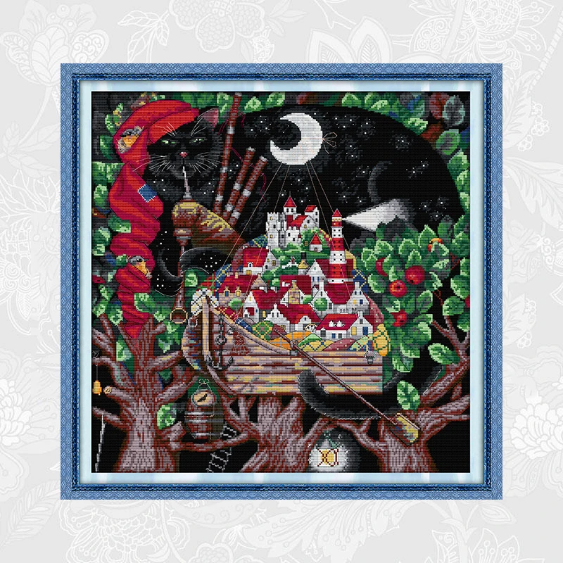 Flute in The Night Cross-Stitch Printed on Fabric 11CT 14CT DIY Handwork Embroidery Semi-finished Cross Stitch Kits Needlework
Flute in The Night Cross-Stitch Printed on Fabric 11CT 14CT DIY Handwork Embroidery Semi-finished Cross Stitch Kits Needlework