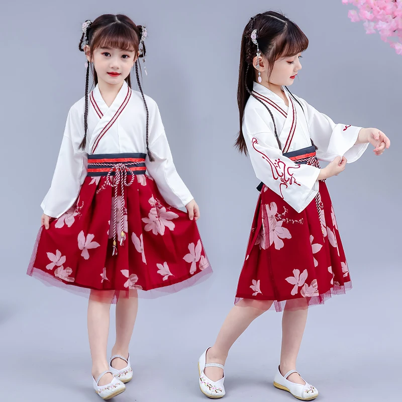 Hanfu girl autumn Chinese style children's costume super fairy dress Tang costume little girl autumn antique style skirt
Hanfu girl autumn Chinese style children's costume super fairy dress Tang costume little girl autumn antique style skirt