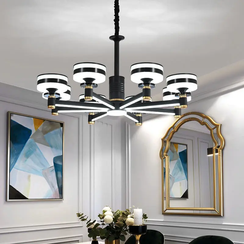 New simple living room chandelier, dining room bedroom lamp, lamp arm luminous lamp, 3-color light remote control dimming
New simple living room chandelier, dining room bedroom lamp, lamp arm luminous lamp, 3-color light remote control dimming
