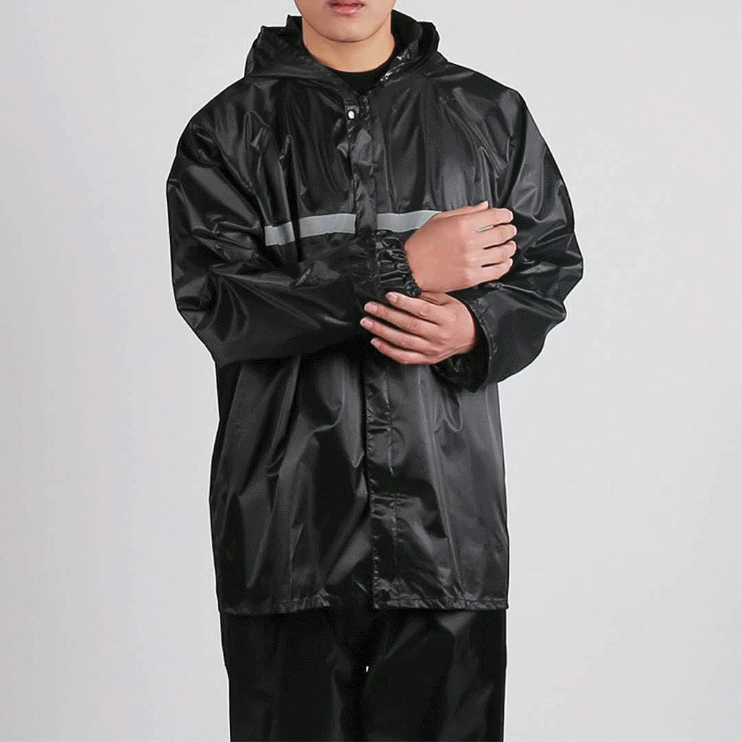 Adult Oxford cloth raincoat separate night retroreflecting raincoat 
Adult Oxford cloth raincoat separate night retroreflecting raincoat