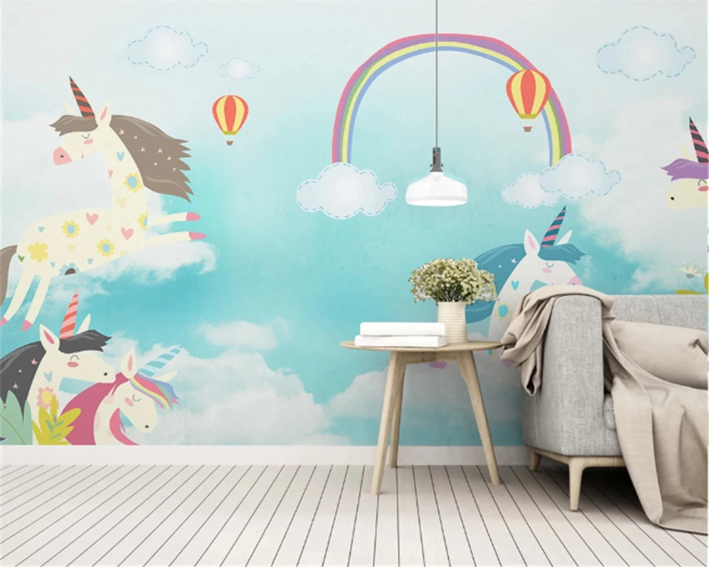 beibehang papel de parede custom modern fashion wallpaper nordic hand painted sky unicorn background wallpaper home decoration
beibehang papel de parede custom modern fashion wallpaper nordic hand painted sky unicorn background wallpaper home decoration