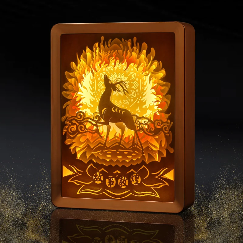 Unique paper cut led night light box frame decorative color changing led night light shadow box light paingting frame 
Unique paper cut led night light box frame decorative color changing led night light shadow box light paingting frame