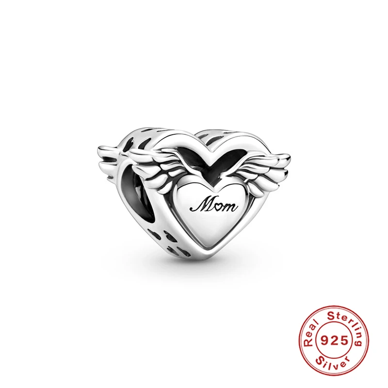925 Sterling Silver Heart Wing Beads Charm fit Original Bracelets for Women MoM DIY Birthday Xmas Gifts Jewelry Pulseira Making
925 Sterling Silver Heart Wing Beads Charm fit Original Bracelets for Women MoM DIY Birthday Xmas Gifts Jewelry Pulseira Making