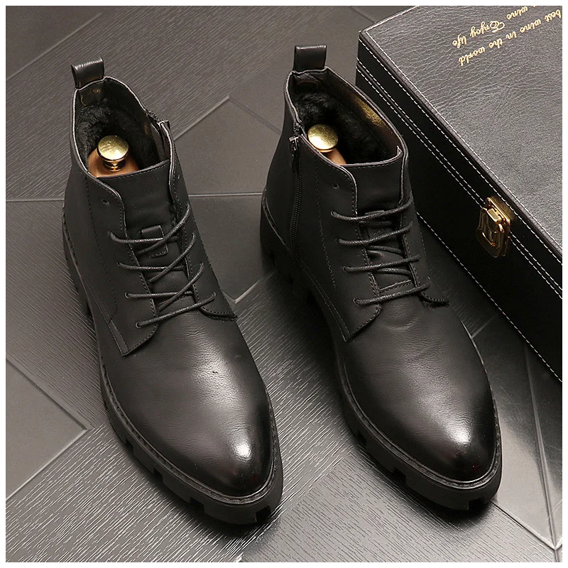 men casual business wedding formal dresses platform boots autumn winter shoes soft leather bottes hommes gentleman ankle botas
men casual business wedding formal dresses platform boots autumn winter shoes soft leather bottes hommes gentleman ankle botas