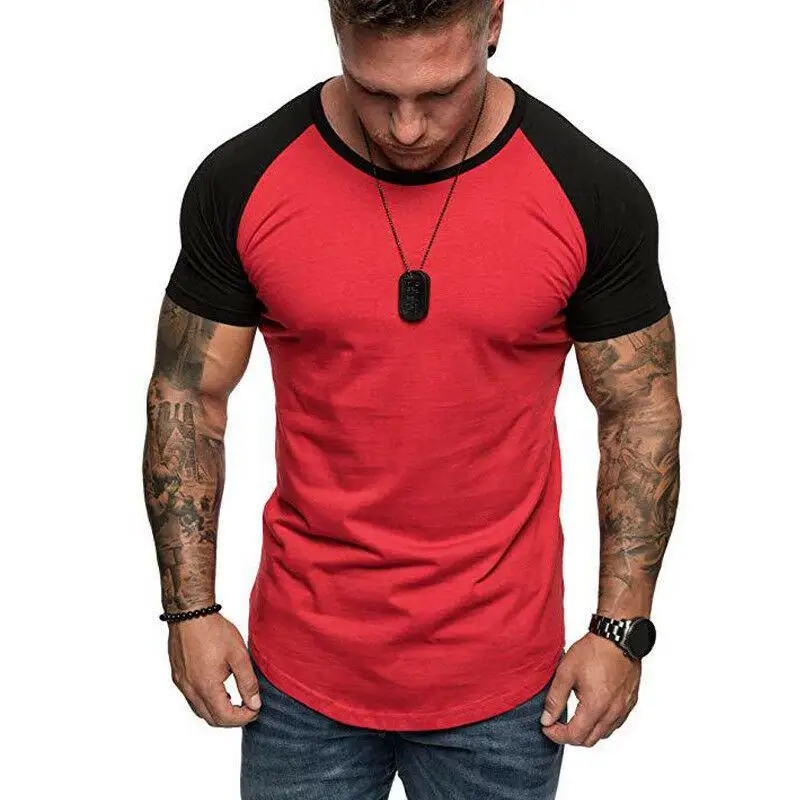 Summer Patchwork Short Sleeve Tee Round Neck Men Slim Fit T Shirts Camouflage Pattern Fitness
Summer Patchwork Short Sleeve Tee Round Neck Men Slim Fit T Shirts Camouflage Pattern Fitness