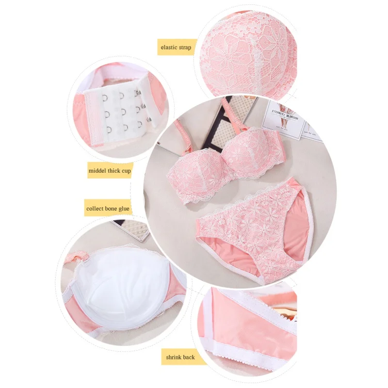Lingerie Sexy Lady Bra Set Gather Adjustable Women's Seamless Underwear Push Up Bra Intimates For Women Cup 1/2
Lingerie Sexy Lady Bra Set Gather Adjustable Women's Seamless Underwear Push Up Bra Intimates For Women Cup 1/2