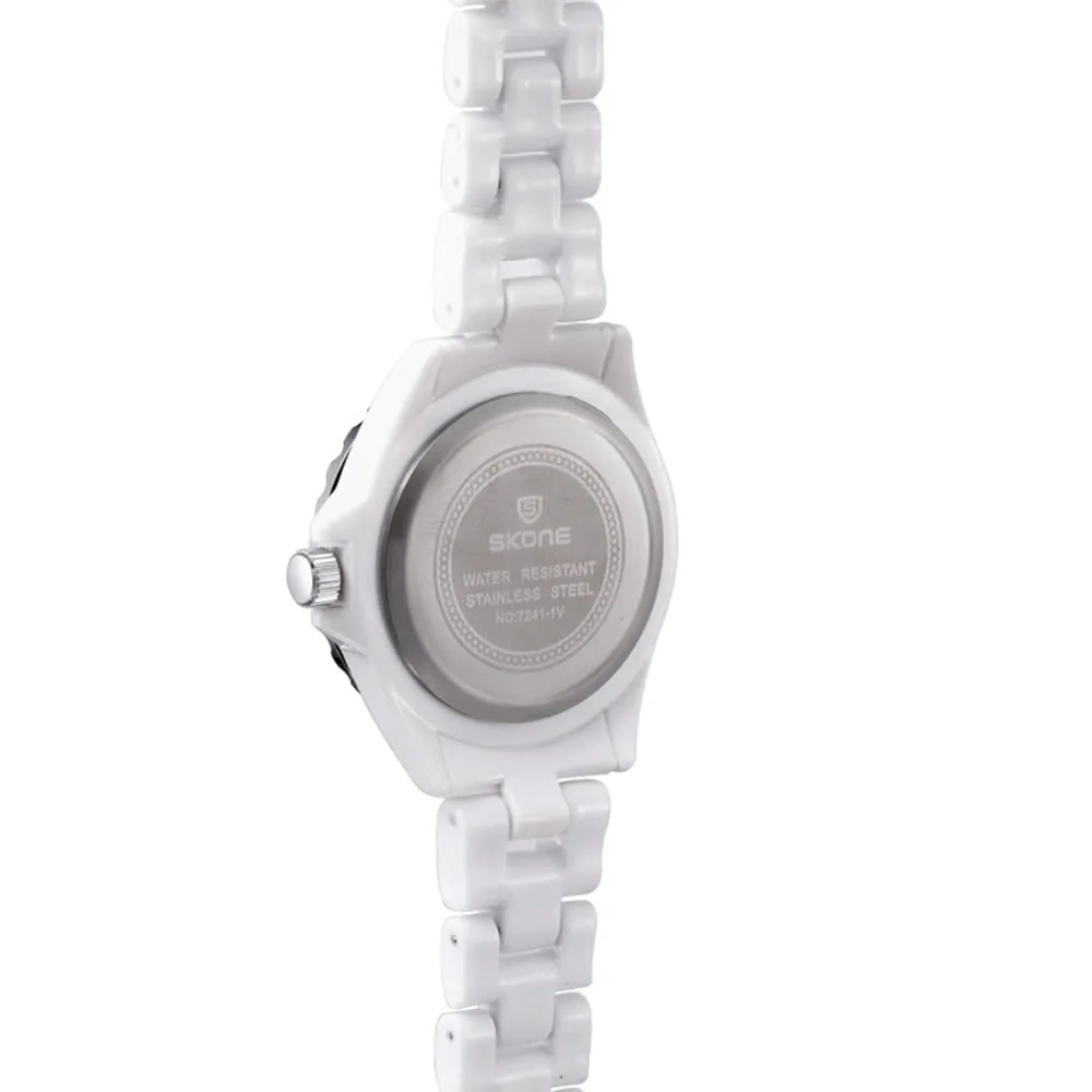 Gorgeous Elegant Analog Quartz Watch Water Resistant Ceramic Watchband Precise Wristwatch for Women
Gorgeous Elegant Analog Quartz Watch Water Resistant Ceramic Watchband Precise Wristwatch for Women