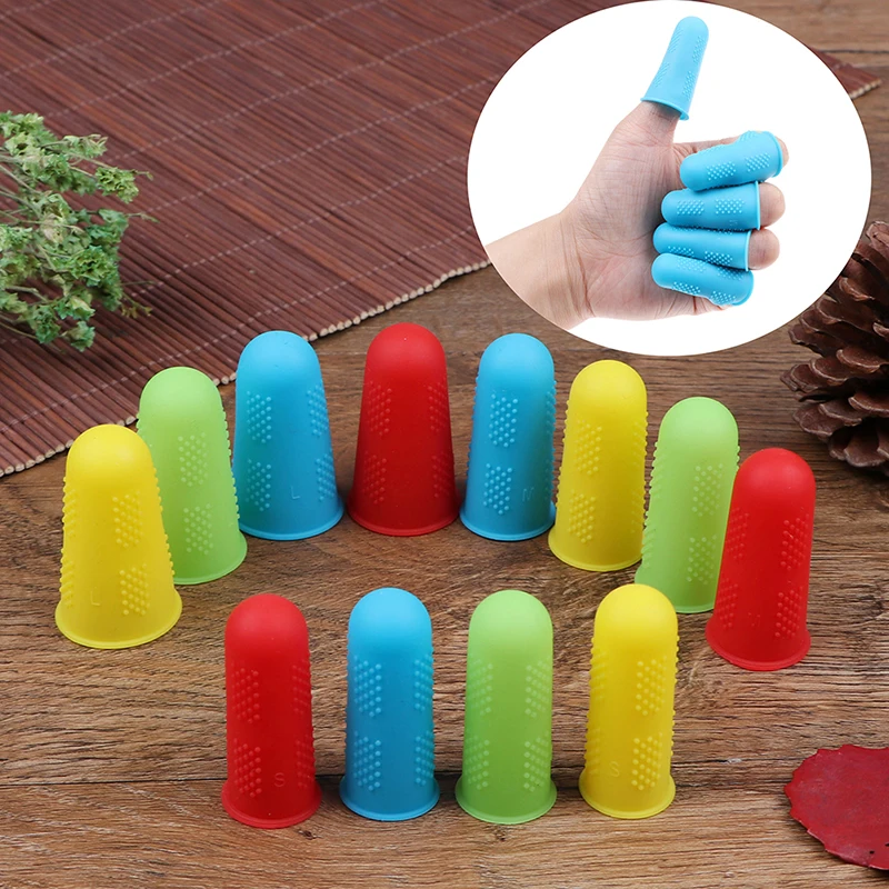 5pcs Silicone Finger Protector Sleeve Cover Anti-cut Heat Resistant Anti-slip Fingers Cover For Cooking Kitchen Tools
5pcs Silicone Finger Protector Sleeve Cover Anti-cut Heat Resistant Anti-slip Fingers Cover For Cooking Kitchen Tools