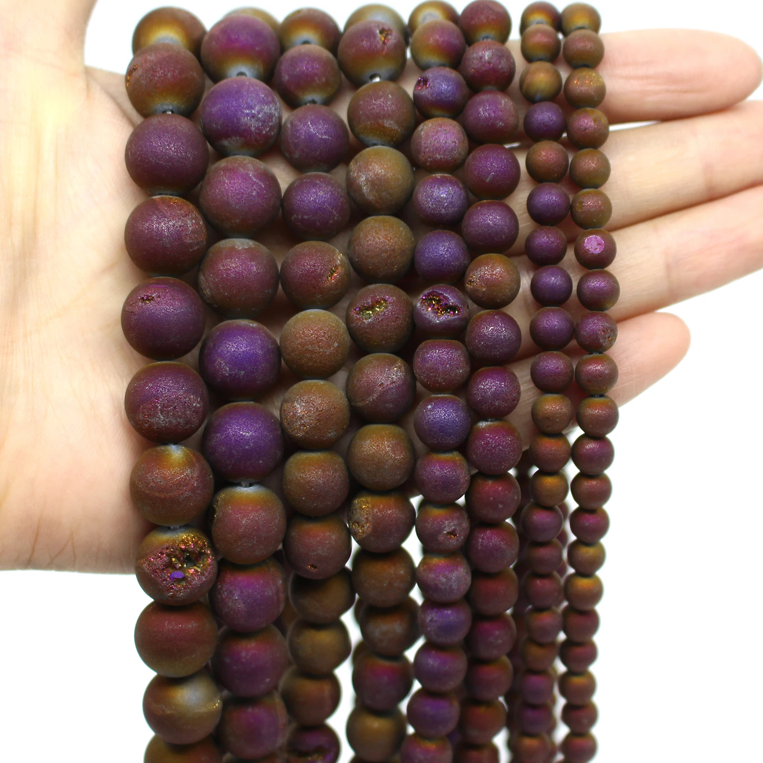 Oameusa Natural Purple Gorgeous Matte Fancy Rock Volcano Stone Loos Beads Agates Beads for DIY Jewelry Making 15"
Oameusa Natural Purple Gorgeous Matte Fancy Rock Volcano Stone Loos Beads Agates Beads for DIY Jewelry Making 15"