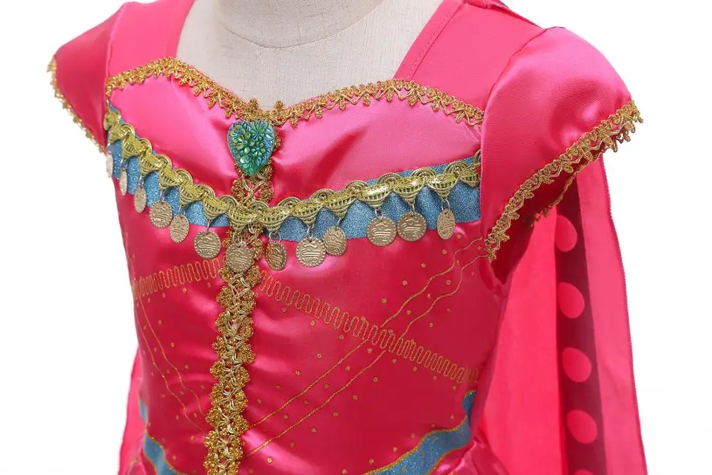Костюм для косплея жасмина Aladdin's lamp детское платье девочек принцессы жасмин