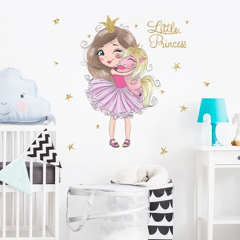 Lovely Princess Girl Wall Stickers Cartoon Kids Room Decor Aesthetic Wallstickers Bedroom Nursery Home Decoration Poster
Lovely Princess Girl Wall Stickers Cartoon Kids Room Decor Aesthetic Wallstickers Bedroom Nursery Home Decoration Poster
