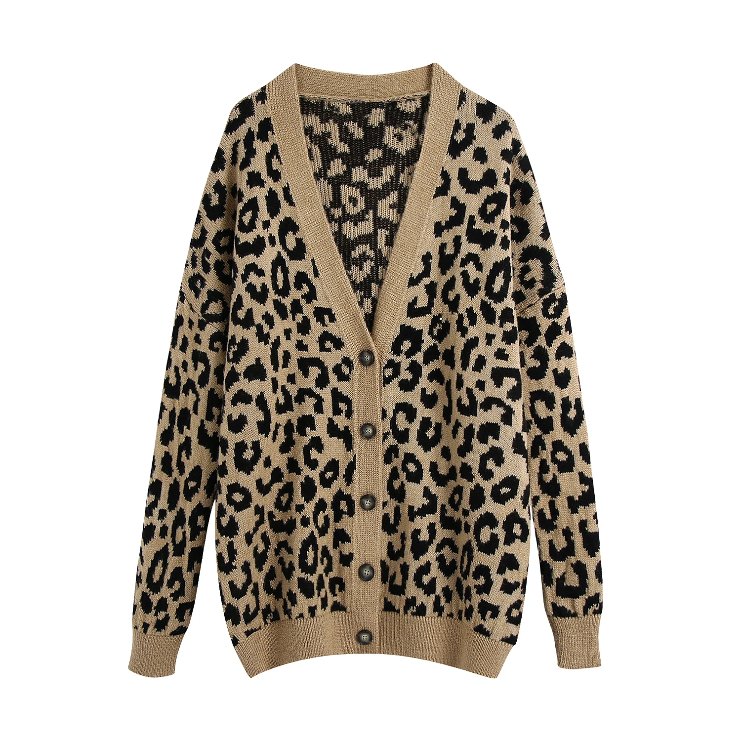 Women Brocade Sweater leopard Animal Print Cardigan Autumn Winter Spring Casual V-Neck Thnick Long Sleeve Crochet Female Tops
Women Brocade Sweater leopard Animal Print Cardigan Autumn Winter Spring Casual V-Neck Thnick Long Sleeve Crochet Female Tops