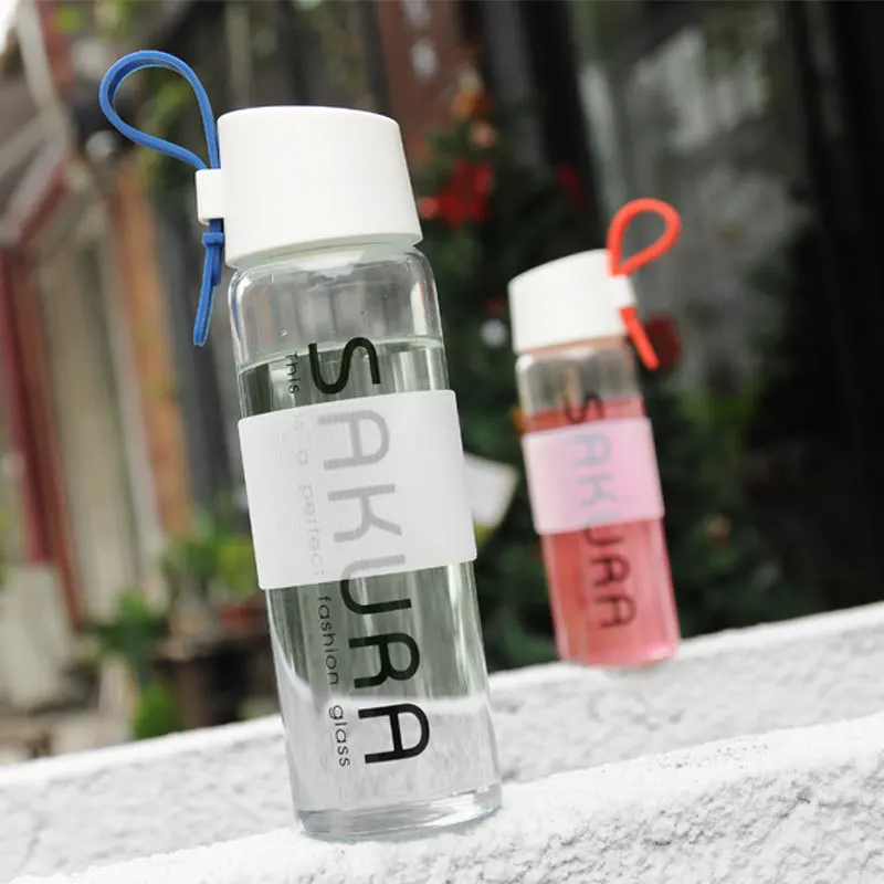 Glass Cup Simple Portable Transparent Bottle Sakura Letter Juice Leakproof Outdoor Sports Travel Camping Bottle
Glass Cup Simple Portable Transparent Bottle Sakura Letter Juice Leakproof Outdoor Sports Travel Camping Bottle