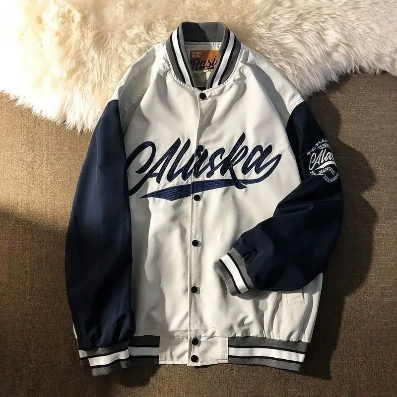 Hip-hop street jacket color matching college wind jacket male Harajuku casual pilot school uniform jacket female baseball jacket
Hip-hop street jacket color matching college wind jacket male Harajuku casual pilot school uniform jacket female baseball jacket