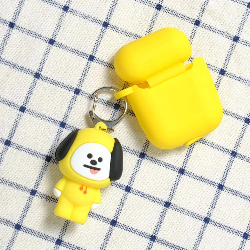 BT21 Earphone Case for AirPods Case Cover Silicone Cartoon Animal Headphones Cover Case for Air Pods 2 Wireless Charging Box
BT21 Earphone Case for AirPods Case Cover Silicone Cartoon Animal Headphones Cover Case for Air Pods 2 Wireless Charging Box