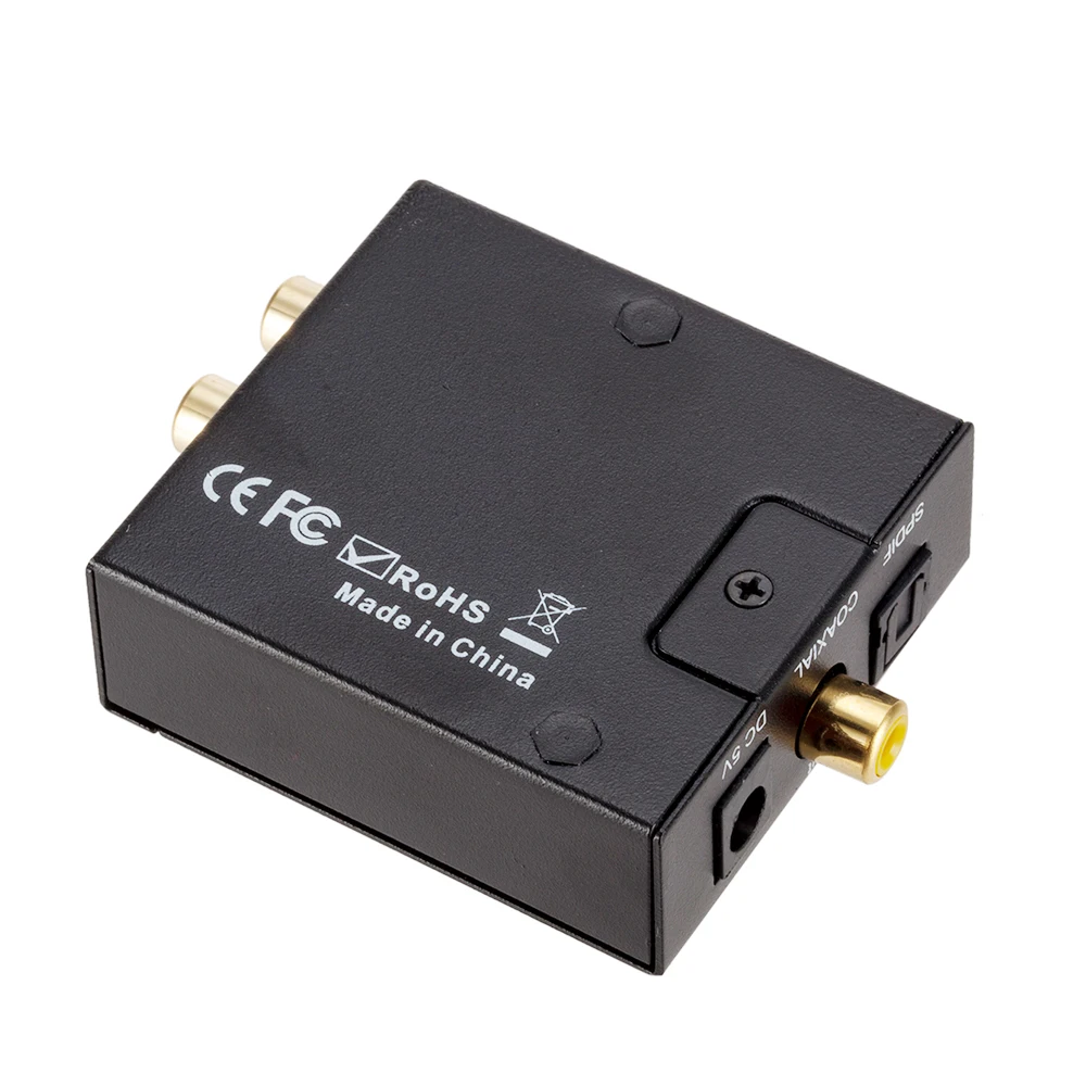 Digital to Analog Stereo Audio Converter Amplifier Decoder Coaxial Optical Fiber Signal to RCA R/L 3.5mm DAC Adapter
Digital to Analog Stereo Audio Converter Amplifier Decoder Coaxial Optical Fiber Signal to RCA R/L 3.5mm DAC Adapter