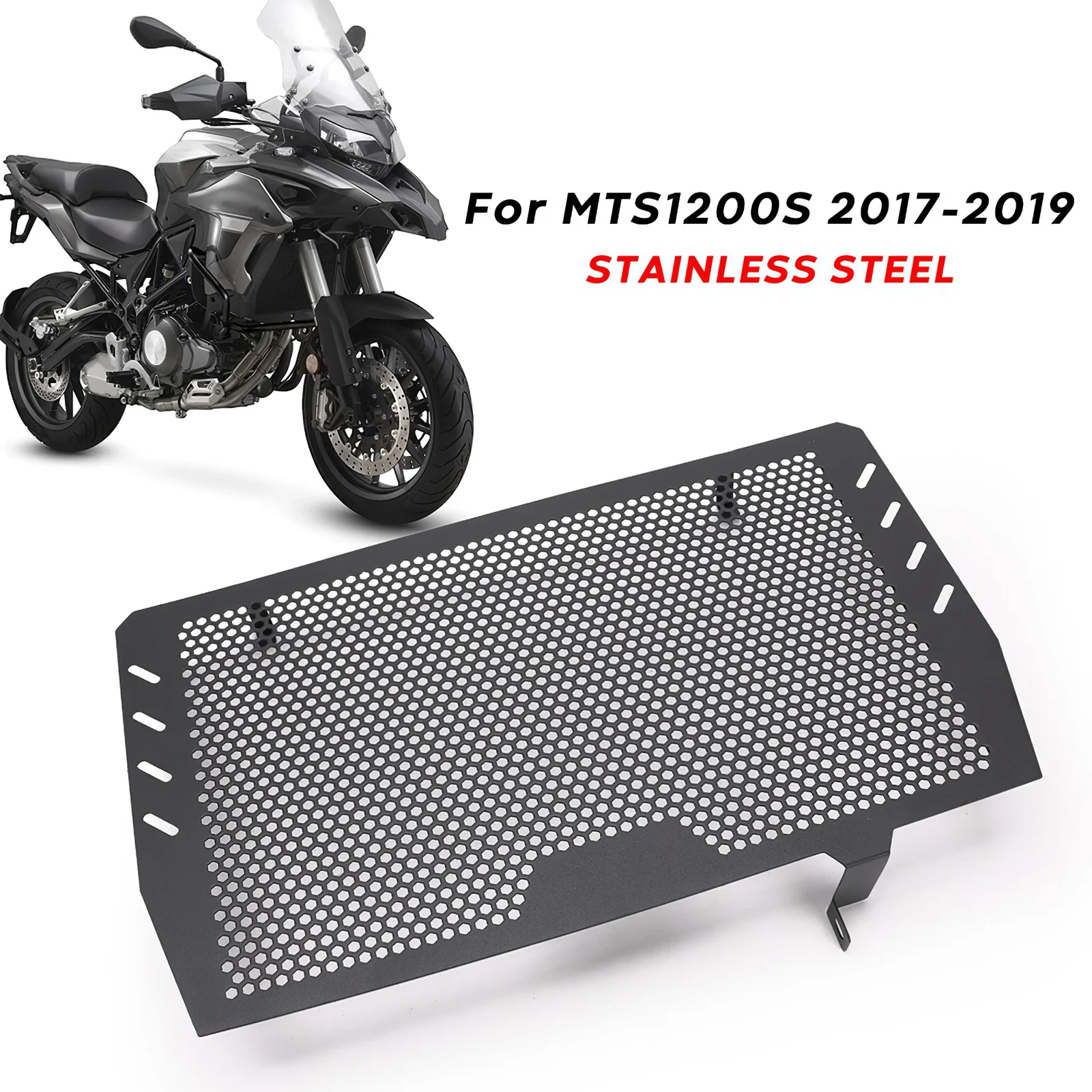 Motorcycle Radiator Grille Aluminum Alloy Radiator Protect Cover Oil Cooler Guard Protector For MTS1200S 2017 2018 2019 2020
Motorcycle Radiator Grille Aluminum Alloy Radiator Protect Cover Oil Cooler Guard Protector For MTS1200S 2017 2018 2019 2020