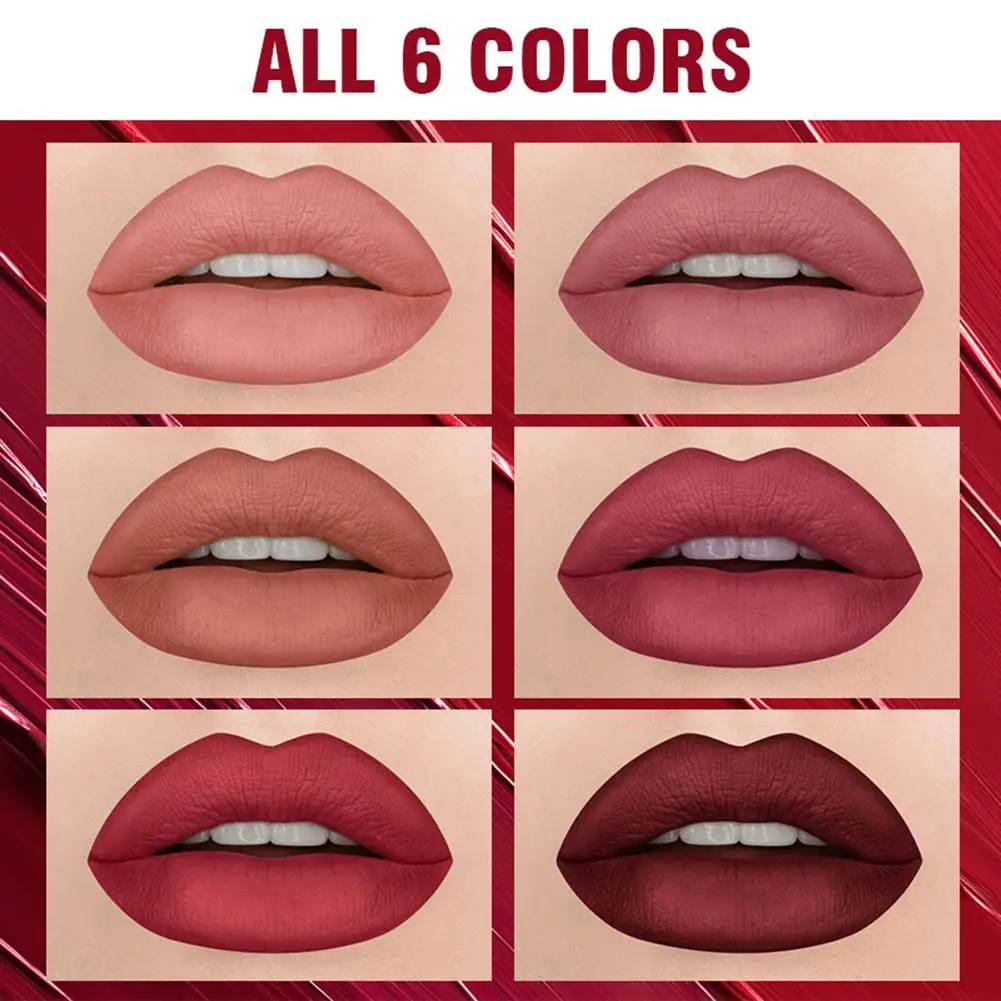6PCS Lip Gloss Set Matte Velvet Non-transferring Long Lasting Matte Lip Makeup Liquid Lipstick High Quality Professional Makeup
6PCS Lip Gloss Set Matte Velvet Non-transferring Long Lasting Matte Lip Makeup Liquid Lipstick High Quality Professional Makeup