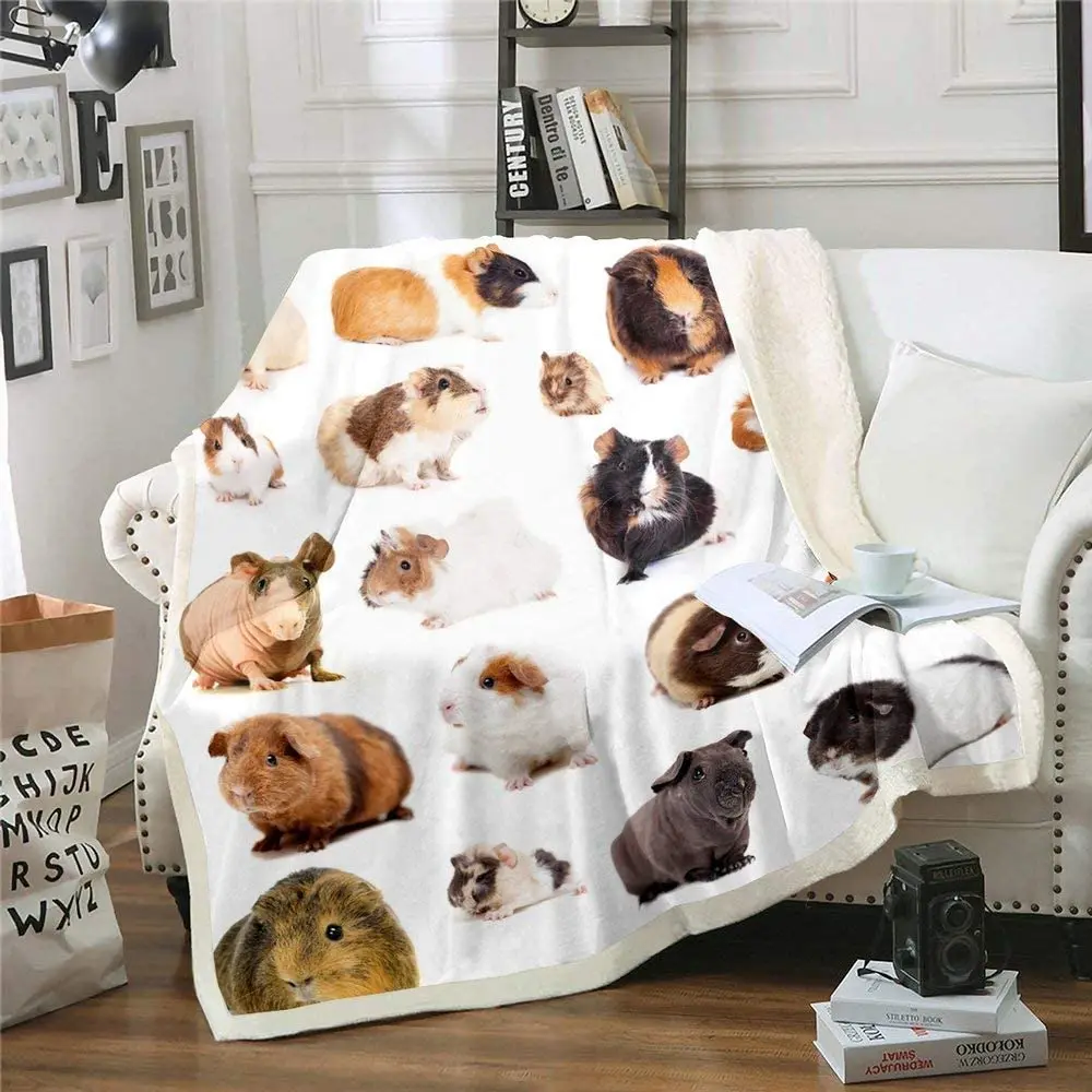 Guinea Pig Throw Blanket Twin Size Boys Kids Girls Cute Cartoon Mouse Printed Bed Blanket Kawaii Pet Cavy Decor Fleece Blanket
Guinea Pig Throw Blanket Twin Size Boys Kids Girls Cute Cartoon Mouse Printed Bed Blanket Kawaii Pet Cavy Decor Fleece Blanket