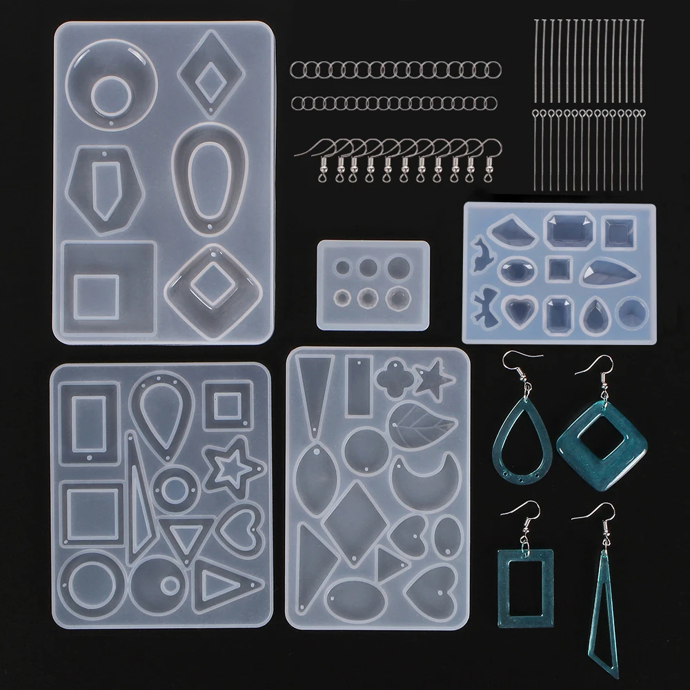 245PCS DIY Jewelry Silicone Resin Casting Molds Tools Set for Key Chains Earrings Necklaces Pendants Making Crafts Supplies
245PCS DIY Jewelry Silicone Resin Casting Molds Tools Set for Key Chains Earrings Necklaces Pendants Making Crafts Supplies