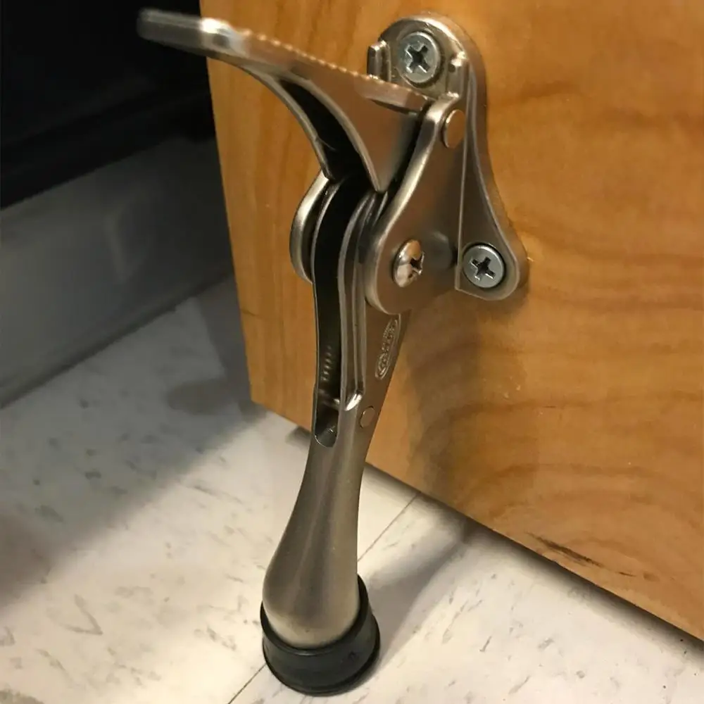 Metal Door Stopper Pedal Height-Adjustable Door Block Door Stopper Hinge Metal Kickdown Door Kickstand with Non-Slip Rubber Tip
Metal Door Stopper Pedal Height-Adjustable Door Block Door Stopper Hinge Metal Kickdown Door Kickstand with Non-Slip Rubber Tip