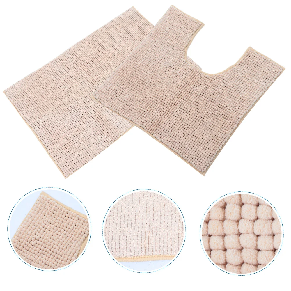 1 Set/2pcs Chenille Bathroom Rugs Bath Shower Rug and U-Shaped Toilet Mat
1 Set/2pcs Chenille Bathroom Rugs Bath Shower Rug and U-Shaped Toilet Mat