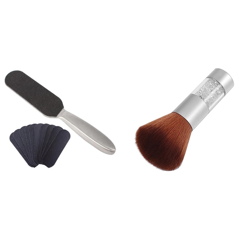 1 Set Reusable Pedicure Foot File Cracked with 10 Sheets Abrasive Paper & 1 Pcs Portable Nail Brush Dust Cleaner Brush
1 Set Reusable Pedicure Foot File Cracked with 10 Sheets Abrasive Paper & 1 Pcs Portable Nail Brush Dust Cleaner Brush