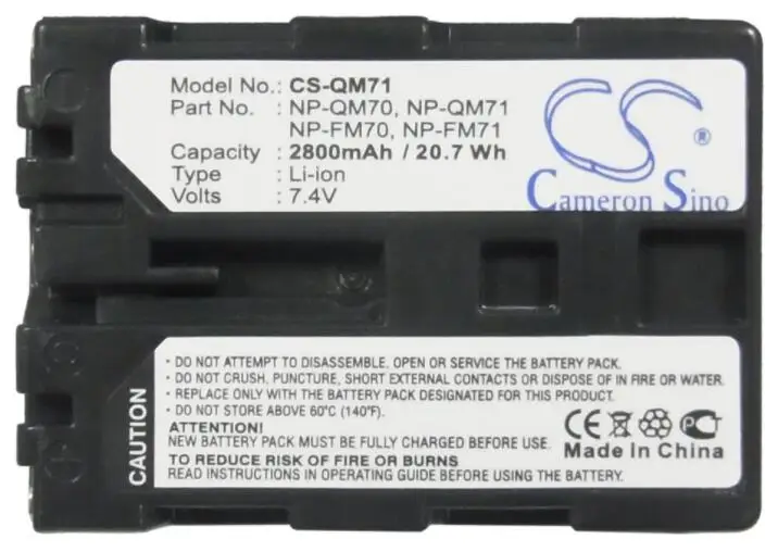 

cameron sino 2800mah battery for SONY CCD-TRV108 TRV118 TRV128 TRV138 TRV308 TRV318 TRV328 TRV338 TRV608 DCR-DVD100 DVD101