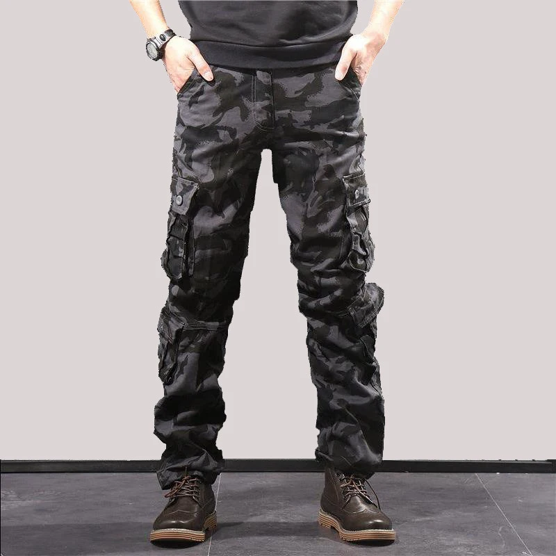 Men Fashion Streetwear Casual Camouflage Jogger Pants Tactical Military Trousers Men Cargo Pants for Droppshipping
Men Fashion Streetwear Casual Camouflage Jogger Pants Tactical Military Trousers Men Cargo Pants for Droppshipping