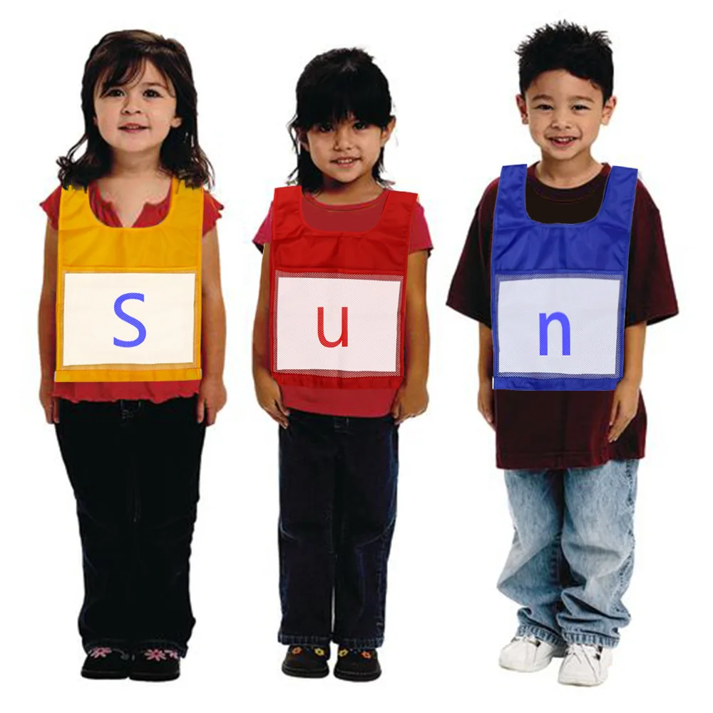 4 Colors Cloth Competition Vest Sports Vest Show Alphanumeric Cards Kindergarden Teaching Aids For Children Kids Preschool
4 Colors Cloth Competition Vest Sports Vest Show Alphanumeric Cards Kindergarden Teaching Aids For Children Kids Preschool