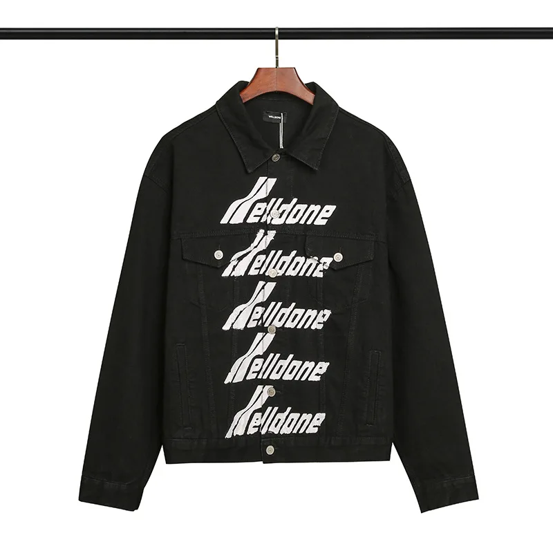 Ins Japanese and Korean street fashion we11done denim jacket well done denim jacket men's and women's fashion
Ins Japanese and Korean street fashion we11done denim jacket well done denim jacket men's and women's fashion