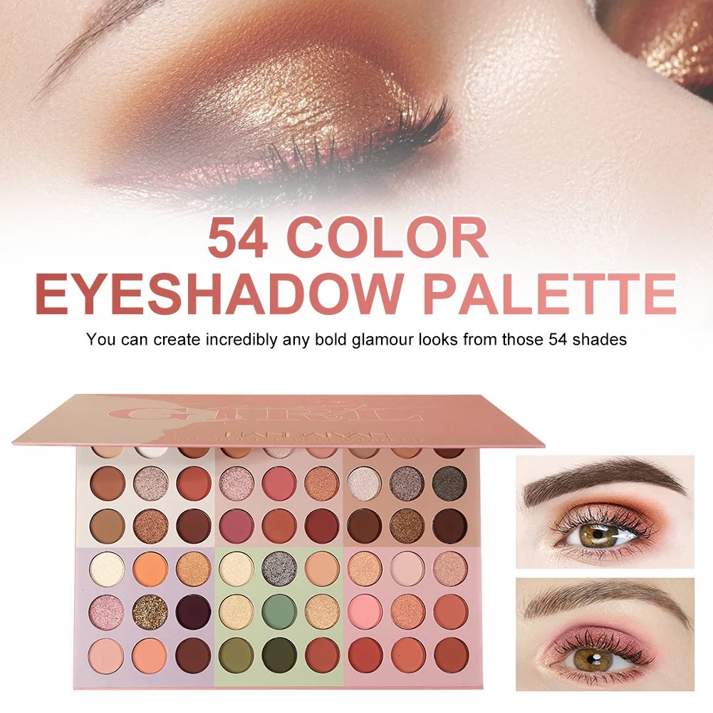 54 Colors Eyeshadow Palette Highly Pigmented Matte Shimmer Eye Shadow Waterproof Long Lasting Eye Makeup
54 Colors Eyeshadow Palette Highly Pigmented Matte Shimmer Eye Shadow Waterproof Long Lasting Eye Makeup