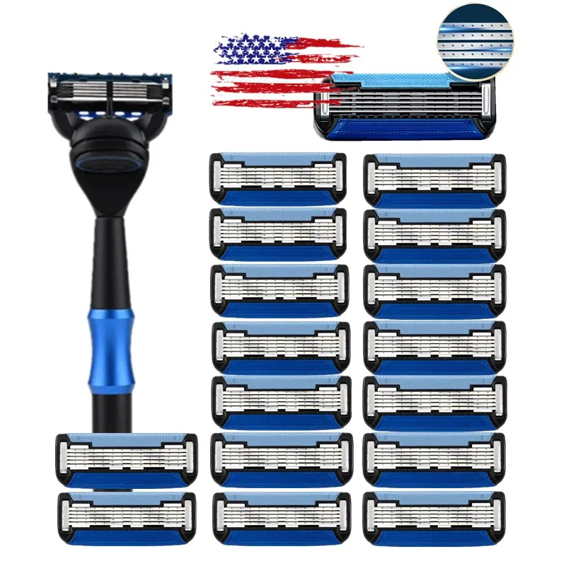 Men Shaver Razor Blade Metal Tool Holder 5 Layer Machine for Shaving Blades Replacement Blade for Fusion 5 
Men Shaver Razor Blade Metal Tool Holder 5 Layer Machine for Shaving Blades Replacement Blade for Fusion 5