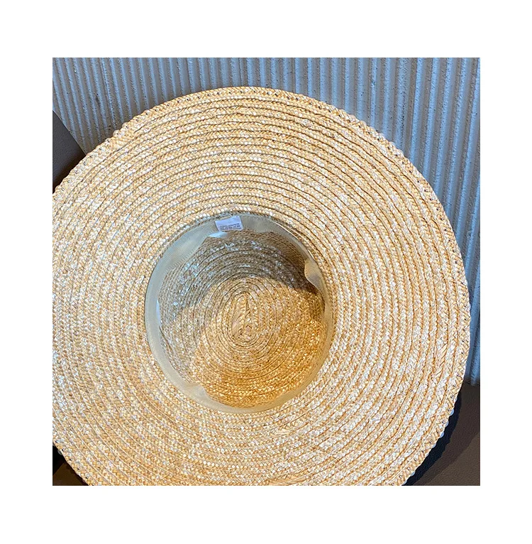 Elegant Handmade Natural Straw Hat For Women Bandage Ribbon Tie Pearl Wide Brim Sun Hat Derby Sun Protection Summer Beach Caps
Elegant Handmade Natural Straw Hat For Women Bandage Ribbon Tie Pearl Wide Brim Sun Hat Derby Sun Protection Summer Beach Caps