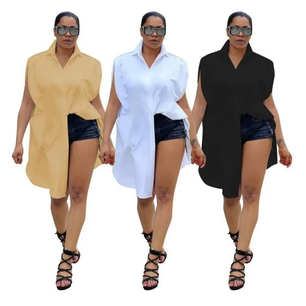 Fashion Woman Blouses 2021 European and American Women's Casual Simple Long Loose Shirt Top
Fashion Woman Blouses 2021 European and American Women's Casual Simple Long Loose Shirt Top