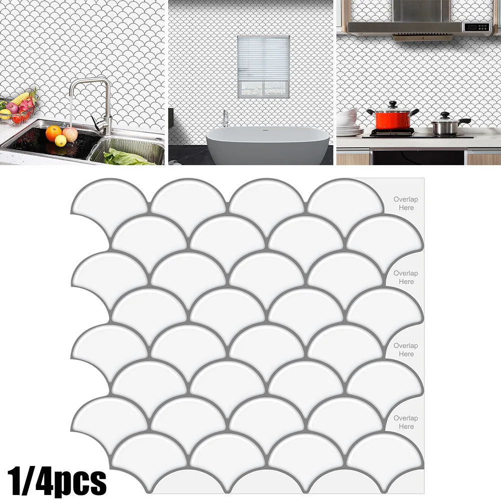 1/4Pcs Fan-shaped Epoxy Kitchen Wall Sticker Self Adhesive Wallpaper Bathroom Mosaic Tile Stickers
1/4Pcs Fan-shaped Epoxy Kitchen Wall Sticker Self Adhesive Wallpaper Bathroom Mosaic Tile Stickers