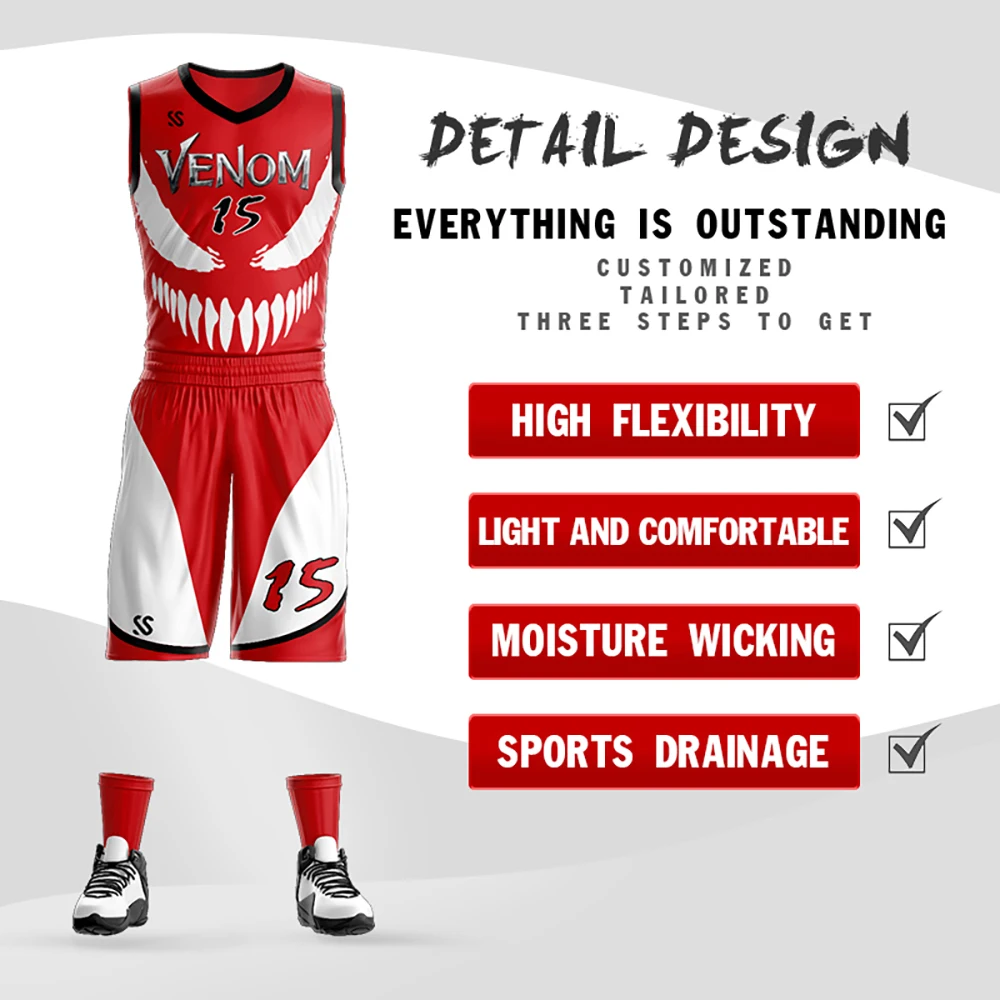 Custom Sportswear Sublimated Print - Basketball Jersey Uniforms Design Basketball Shirts and Shorts for Men/Youth Custom Sports
Custom Sportswear Sublimated Print - Basketball Jersey Uniforms Design Basketball Shirts and Shorts for Men/Youth Custom Sports