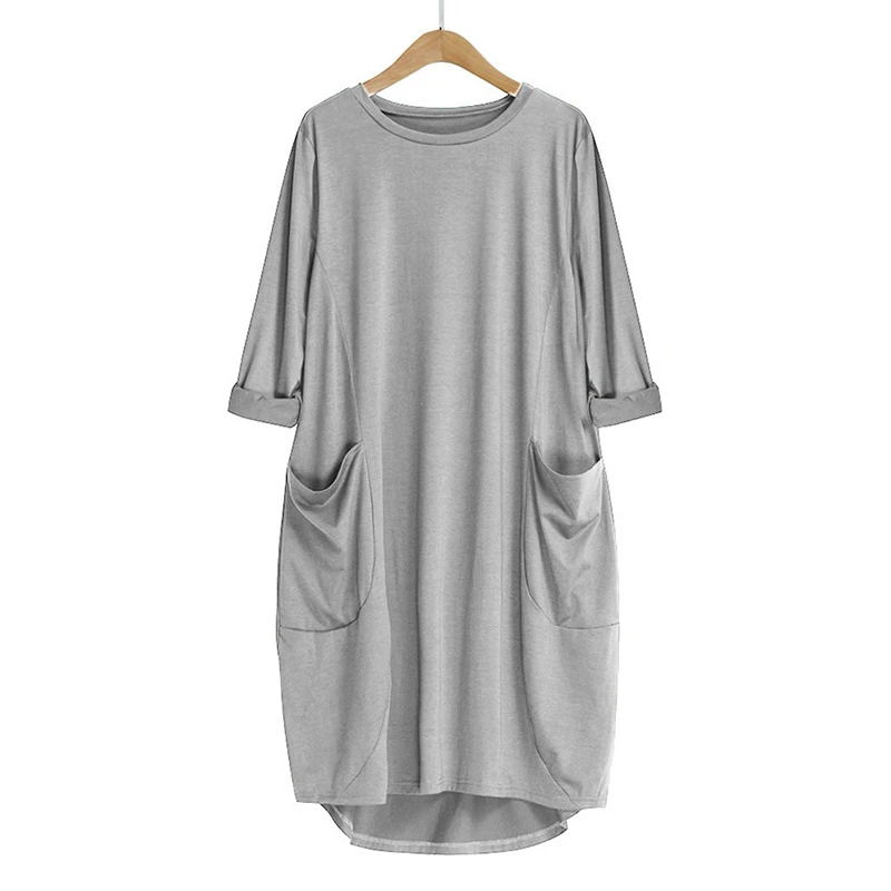 New Plus Size Women's Boho Mini Dress Ladies Casual Pocket Loose Dress O Neck Tops Dress 2019 New Female Vestidos Verano
New Plus Size Women's Boho Mini Dress Ladies Casual Pocket Loose Dress O Neck Tops Dress 2019 New Female Vestidos Verano