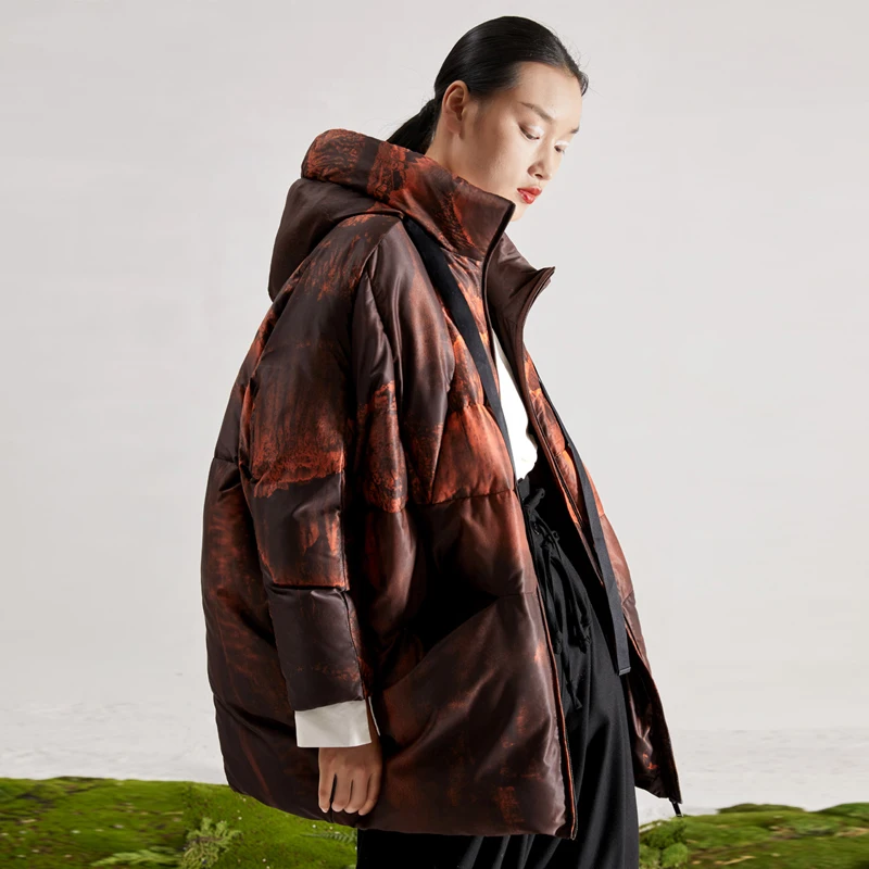 Женская зимняя куртка-парка с капюшоном, кокон, теплая короткая Толстая куртка-пуховик на белом утином пуху, Повседневная Уличная одежда 2021 ...
Женская зимняя куртка-парка с капюшоном, кокон, теплая короткая Толстая куртка-пуховик на белом утином пуху, Повседневная Уличная одежда 2021 ...