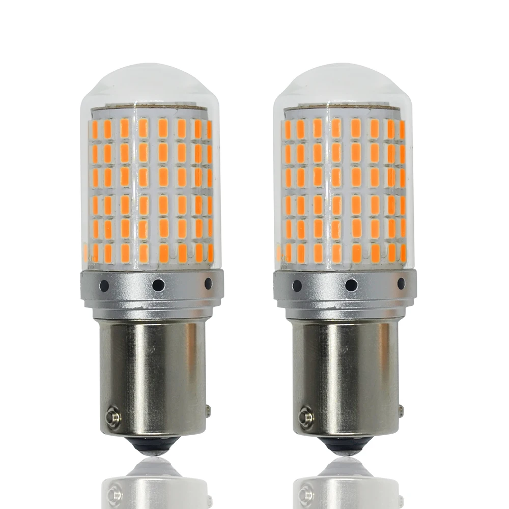 1 шт. 144 SMD 3014 Светодиодные Чипы с can bus P21W автомобиля заднего кабеля сигнала