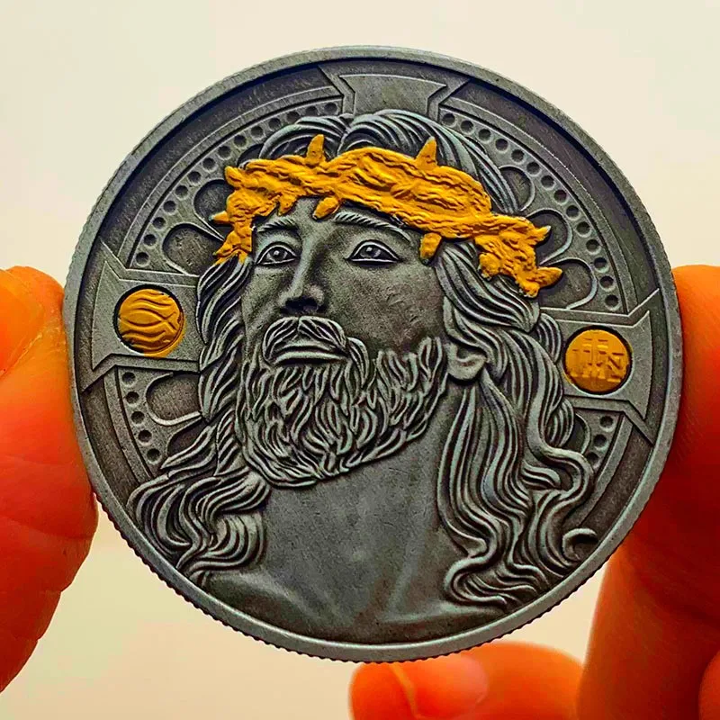 Jesus Christ Faith Nickel Ancient Silver Medal Creative Play Coin Easter Peace Collection Coin Gift Lucky Challenge Coin
Jesus Christ Faith Nickel Ancient Silver Medal Creative Play Coin Easter Peace Collection Coin Gift Lucky Challenge Coin