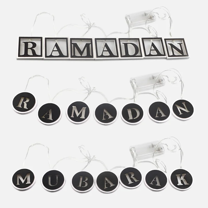 Eid Mubarak Decoration LED String Light Night Lamp Hanging Ramadan Islamic Party Supply 
Eid Mubarak Decoration LED String Light Night Lamp Hanging Ramadan Islamic Party Supply