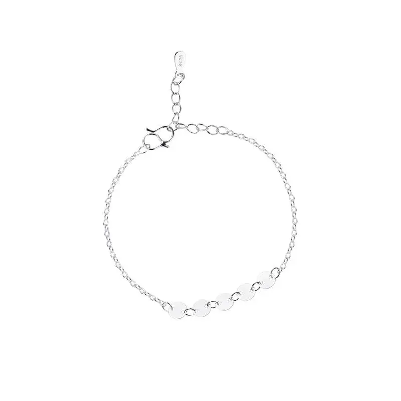 CA-135 Korean version of summer sweet sequin bracelet silver plated hand jewelry wholesale simple bracelet
CA-135 Korean version of summer sweet sequin bracelet silver plated hand jewelry wholesale simple bracelet