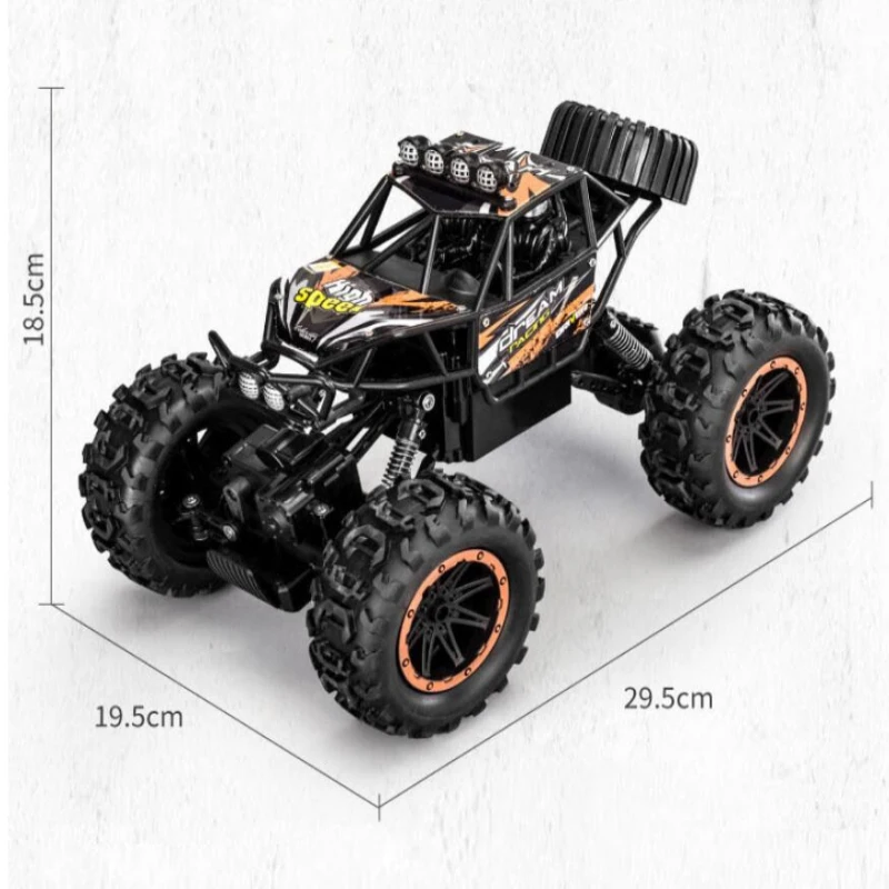 High Speed Remote Control Climbing Car 2.4G 4WD Driving Independent Suspension Shock Absorber Big Foot RC Car With LED Light
High Speed Remote Control Climbing Car 2.4G 4WD Driving Independent Suspension Shock Absorber Big Foot RC Car With LED Light