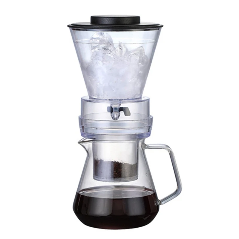 Ice Drip Coffee Pot Glass Coffee Maker Regulatable Dripper Filter Cold Brew Coffee Maker Coffee Accessories
Ice Drip Coffee Pot Glass Coffee Maker Regulatable Dripper Filter Cold Brew Coffee Maker Coffee Accessories