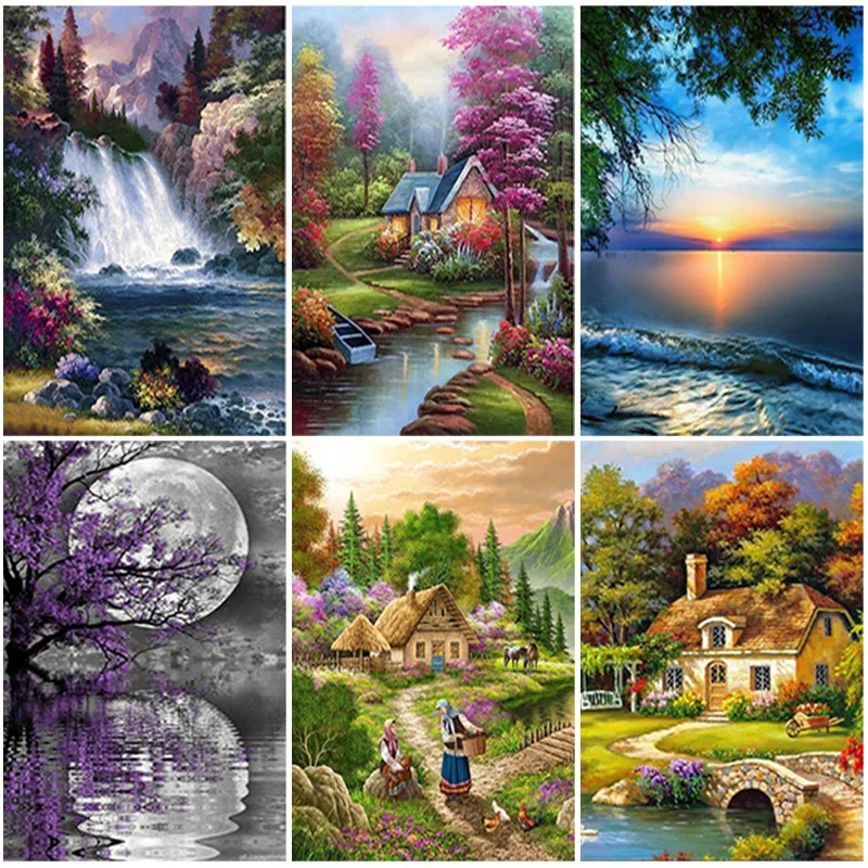 DIY Scenic 5D Diamond Painting Full Round Drill Landscape Diamond Embroidery Mosaic Cross Stitch Rhinestone Home Decor Wall Art
DIY Scenic 5D Diamond Painting Full Round Drill Landscape Diamond Embroidery Mosaic Cross Stitch Rhinestone Home Decor Wall Art